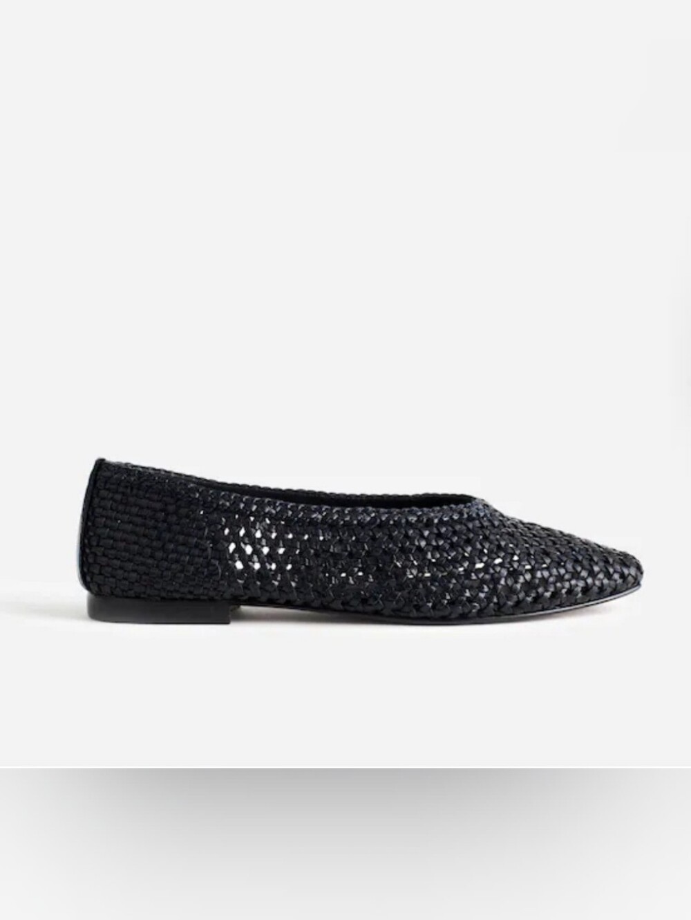 The Mylie Ballet Flat in Handwoven Leather